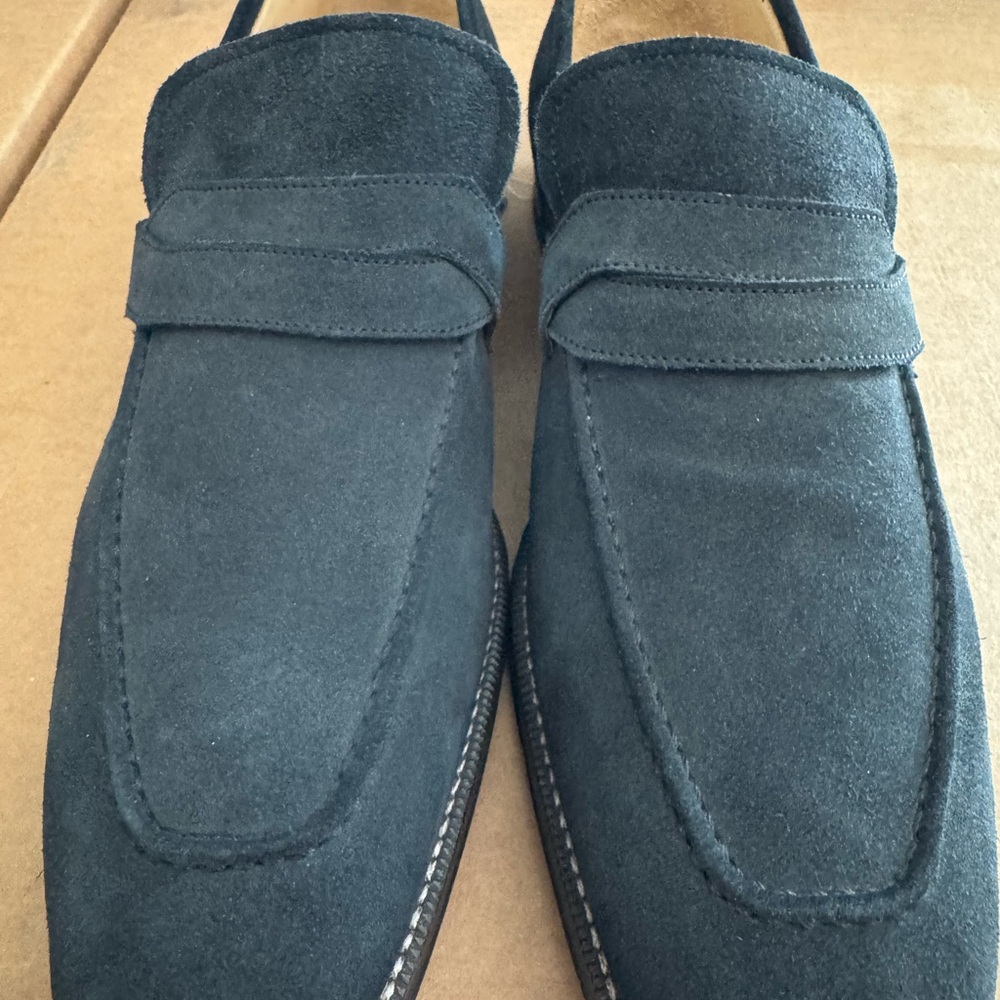 Barba Men's Dark Suede Loafers